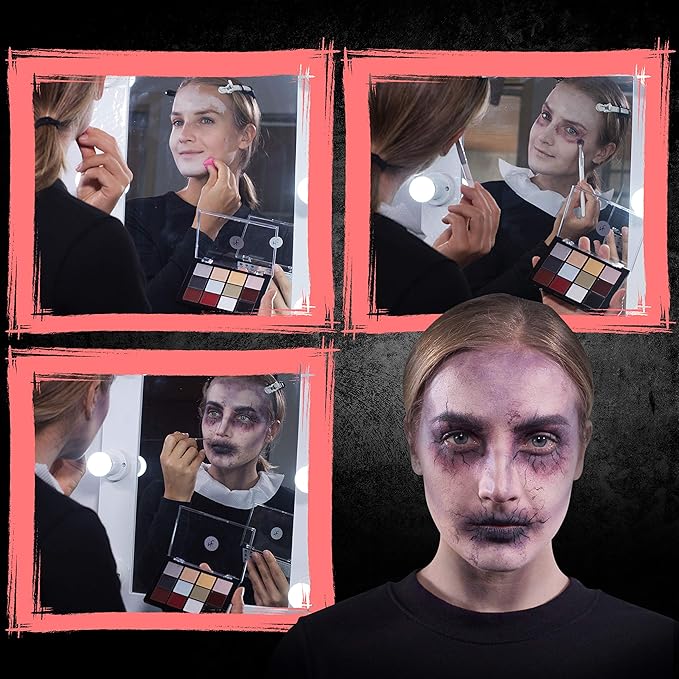 12-Color Death FX Cream Palette, Professional Quick Drying