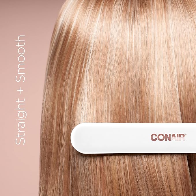 Conair Double Ceramic Flat Iron, 1 1/4-inch Hair Straightener