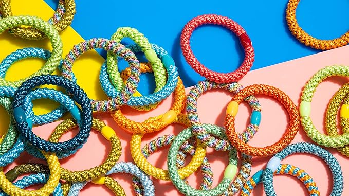 L. Erickson Grab & Go Pony - Metallic Espresso - 8 Pack Ponytail Holder Hair Ties