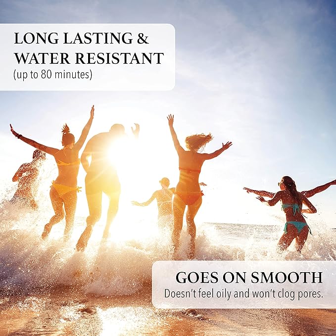 | Sunblock® SunScreen Lotion SPF 35+ | All Natural Organic Zinc Unscented Sunscreen for Sun Protection | All Natural Personal Care (3.3 oz | Single)