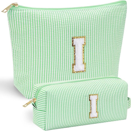 Yoolife initial makeup bag for