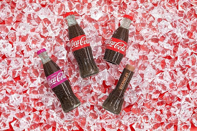 Lip Smacker Coca Cola Collection Lip Balm, Flavored Moisturizing, Smoothing Soft Shine, Hydrating & Protecting Fun Tasty Flavors, Cruelty-Free - Classic Coke Bottle